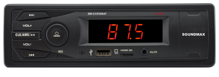 Автомагнитола SoundMAX SM-CCR3064F (фото modal 2)