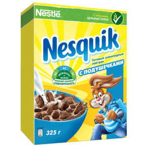 Готовый завтрак Nesquik шоколадные шарики с подушечками, коробка (фото modal nav 1)