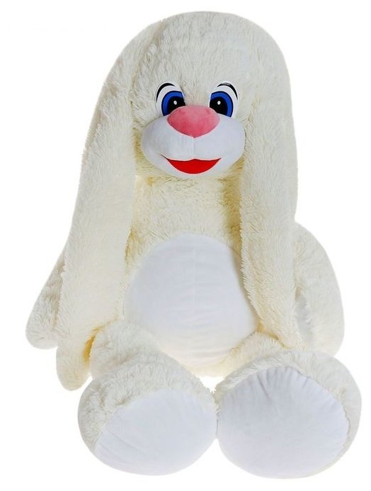 Мягкая игрушка СмолТойс Зайчонок молочный 100 см (фото modal 1)