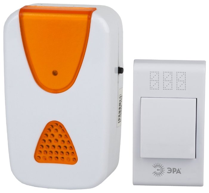 Звонок с кнопкой ЭРА A02 электронный беспроводной (количество мелодий: 32) (фото modal 1)