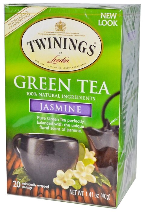 Чай зеленый Twinings Jasmine ароматизированный в пакетиках (фото modal 2)