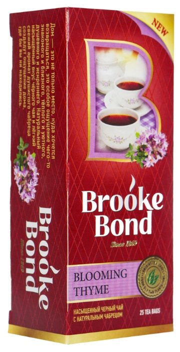 Чай черный Brooke Bond Душистый чабрец ароматизированный в пакетиках (фото modal 1)
