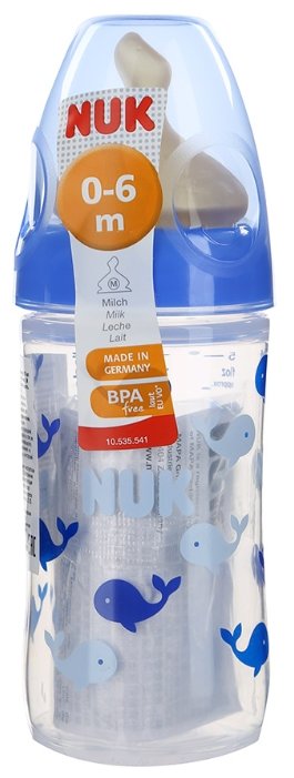NUK First Choice Plus бутылочка из полипропилена с соской из латекса, размер М, 150 мл с рождения (фото modal 4)