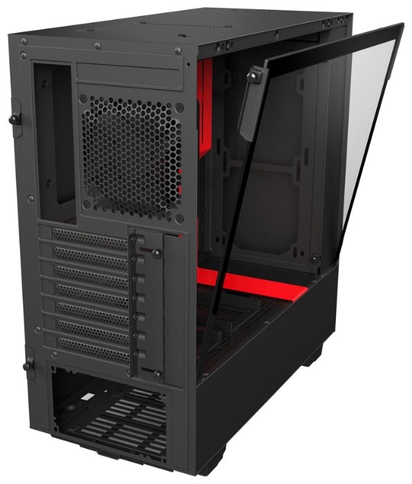 Компьютерный корпус NZXT H500 Black/red (фото modal 7)