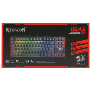 Клавиатура Redragon USAS Black USB (фото modal nav 9)