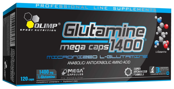 Аминокислота Olimp L-Glutamine Mega Caps (120 капсул) (фото modal 2)