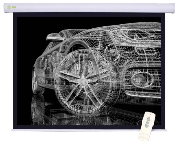 Рулонный матовый белый экран cactus Motoscreen CS-PSM-150x150 (фото modal 1)