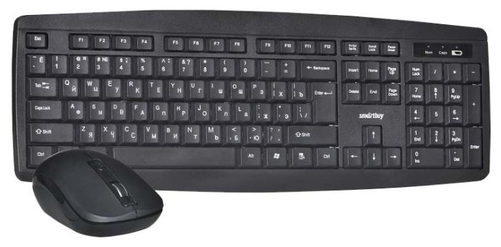 Клавиатура и мышь SmartBuy ONE 212332AG Black USB (фото modal 2)