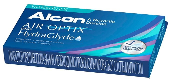 Air Optix (Alcon) Plus HydraGlyde (6 линз) (фото modal 3)