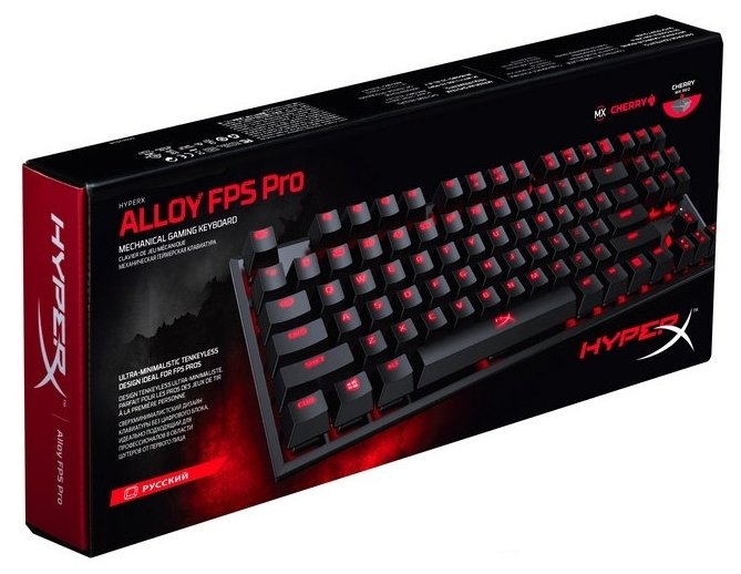 Клавиатура HyperX Alloy FPS Pro (Cherry MX Red) Black USB (фото modal 4)