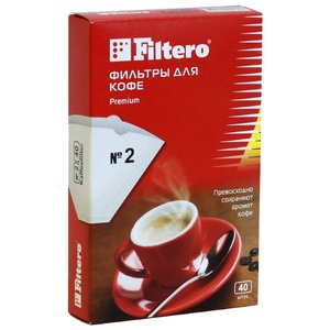 Одноразовые фильтры для капельной кофеварки Filtero Premium Размер 2 (фото modal nav 1)