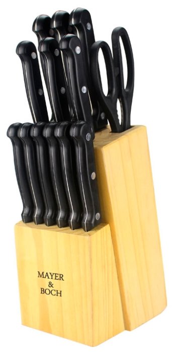 Набор MAYER & BOCH 12 ножей и ножницы с подставкой 26987 (фото modal 2)