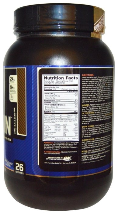 Протеин Optimum Nutrition 100% Casein Gold Standard (907-910 г) (фото modal 11)