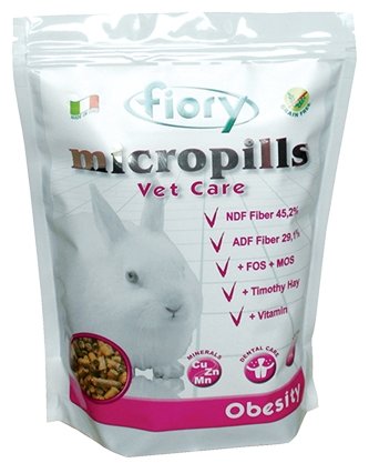 Корм для кроликов Fiory Micropills Vet Care Obesity (фото modal 1)