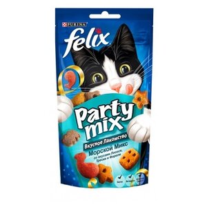 Лакомство для кошек Felix Party Mix Морской микс со вкусом лосося, трески и форели (фото modal nav 4)