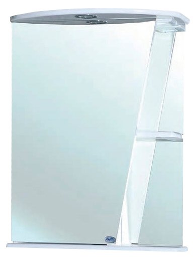 Зеркало Bellezza Бриз 55х72см белый, левый без рамы (фото modal 1)