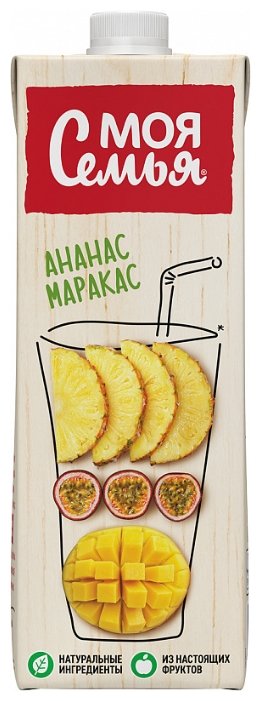 Напиток сокосодержащий Моя Семья Ананас-Маракас (фото modal 2)