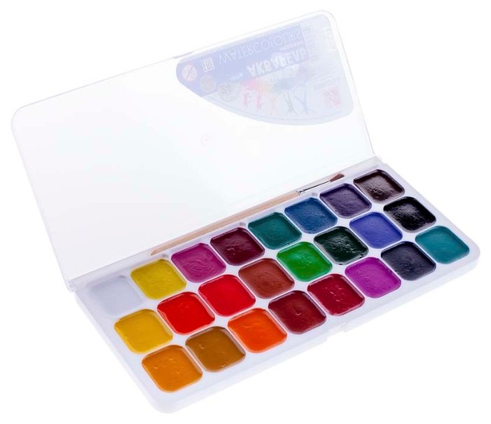 Луч Акварельные краски Классика 24 цвета с кистью (19С 1295-08) (фото modal 2)