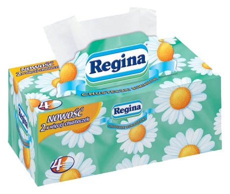 Салфетки Regina косметические Ромашка в коробке ароматизированные 21 х 21 (фото modal 2)