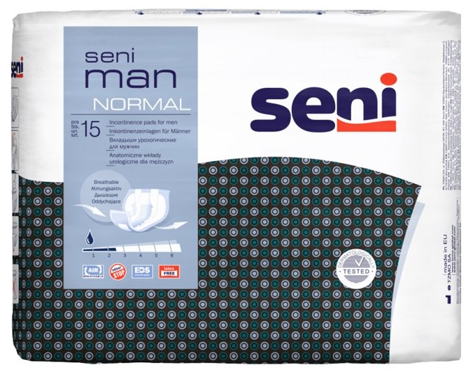 Урологические прокладки Seni Man Normal SE-095-MN15-003, 15 шт. (фото modal 1)