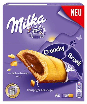 Батончик Milka Crunchy Break, 26 г, коробка (фото modal 1)