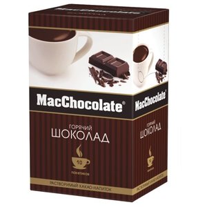 MacChocolate Горячий шоколад растворимый в пакетиках, коробка (фото modal nav 1)