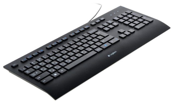 Клавиатура Logitech Corded Keyboard K280e Black USB (фото modal 2)