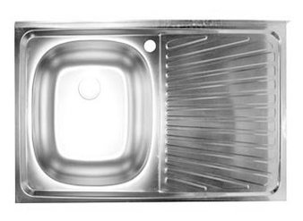 Накладная кухонная мойка OSCAR 50x80 (0.4) (фото modal 1)