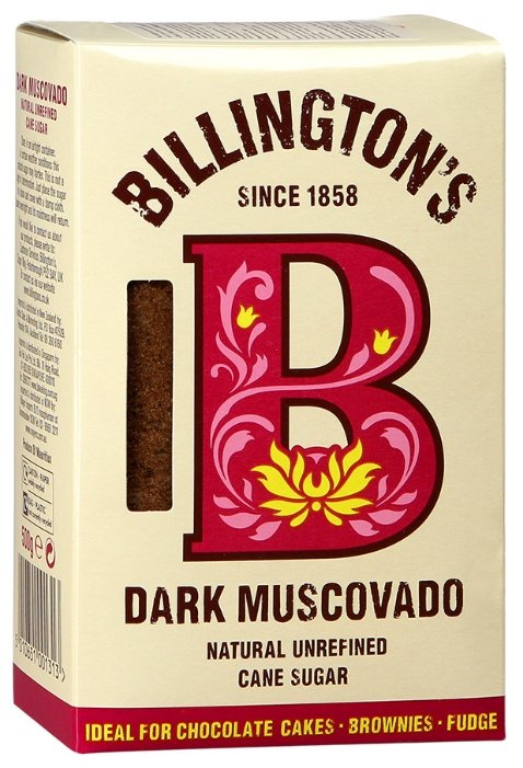 Сахар Billington's Dark Muscovado, картонная коробка (фото modal 1)