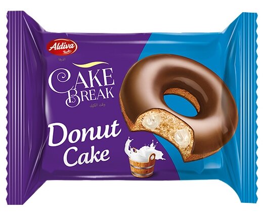 Aldiva пончик Cake break с молочным кремом в шоколадной глазури (фото modal 1)