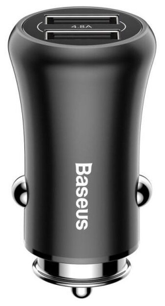 Автомобильная зарядка Baseus Dual-USB Car Charger 4.8A CCALL-GB01/GB09 (фото modal 2)