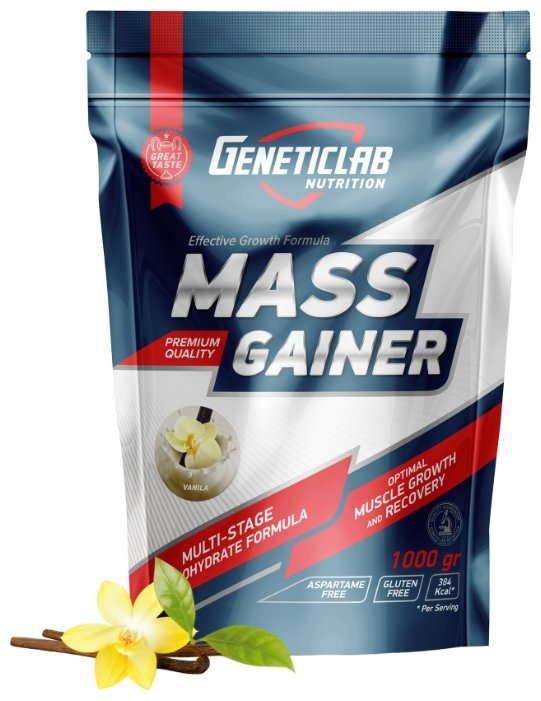 Гейнер Geneticlab Nutrition Mass Gainer (1000 г) (фото modal 2)