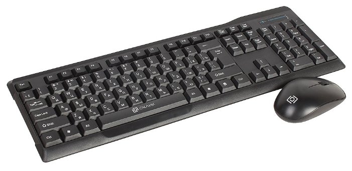 Клавиатура и мышь Oklick 230M Black USB (фото modal 1)