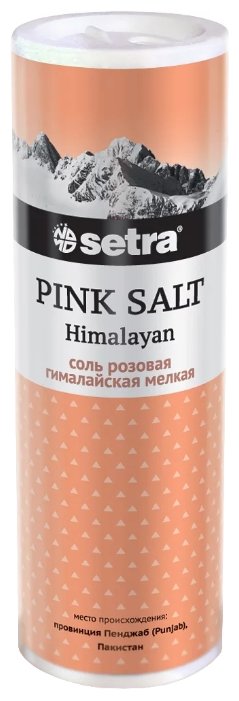 Setra Соль Гималайская розовая мелкая, 250 г (фото modal 1)