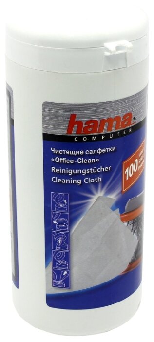 HAMA Cleaning Tissues влажные салфетки 100 шт. для оргтехники (фото modal 2)