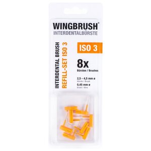 Набор съемных ершиков Wingbrush ISO 3 комплект сменных ёршиков (фото modal nav 1)
