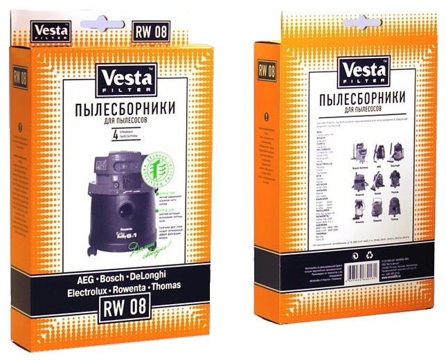 Vesta filter Бумажные пылесборники RW 08 (фото modal 2)