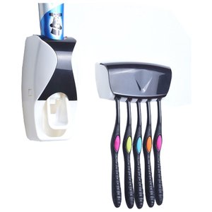 Набор для ванной HOMSU Диспенсер для зубной пасты с держателем на 5 зубных щеток (фото modal nav 2)