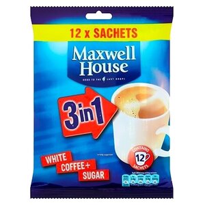 Растворимый кофе Maxwell House 3 в 1, в пакетиках (фото modal nav 3)