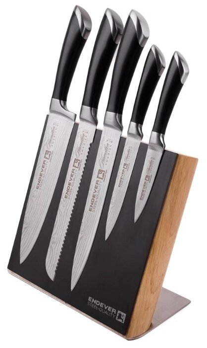 Набор ENDEVER Hamilton-014 5 ножей с подставкой (фото modal 2)