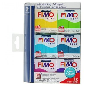 Полимерная глина FIMO Soft Набор Холодные цвета (8023 24) (фото modal nav 1)