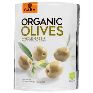 Gaea Оливки Organic в маринаде с косточкой, пластиковый пакет 150 г (фото modal nav 1)