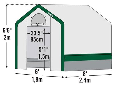 Теплица ShelterLogic в коробке (армированный тент) 200х180см (фото modal 9)