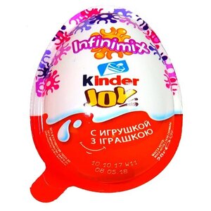 Шоколадное яйцо Kinder Joy Infinimix с игрушкой, серия для девочек, 20 г (фото modal nav 1)