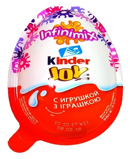 Шоколадное яйцо Kinder Joy Infinimix с игрушкой, серия для девочек, 20 г (фото modal 1)