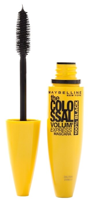 Maybelline тушь для ресниц Volum' Express The Colossal 100% Black (фото modal 1)