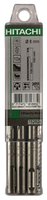 Бур SDS-plus Hitachi HTC-752624 8 x 160 мм (фото modal 1)