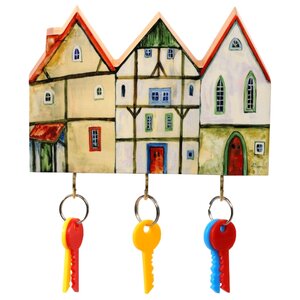 Ключница elf Маленькие домики, 19x12.5 см (фото modal nav 1)