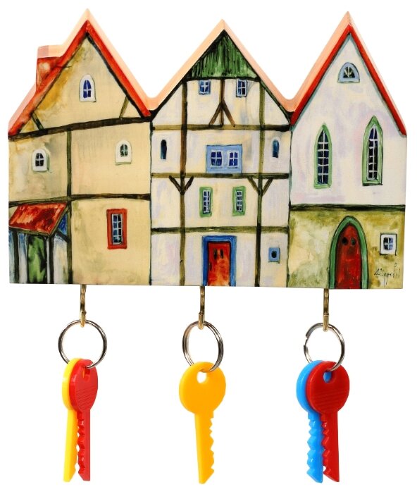 Ключница elf Маленькие домики, 19x12.5 см (фото modal 1)