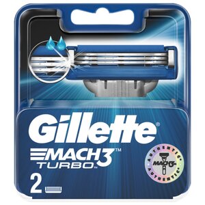 Сменные лезвия Gillette Mach 3 Turbo (фото modal nav 1)
